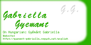 gabriella gyemant business card